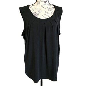 Jones Studio Black Sleeveless Blouse